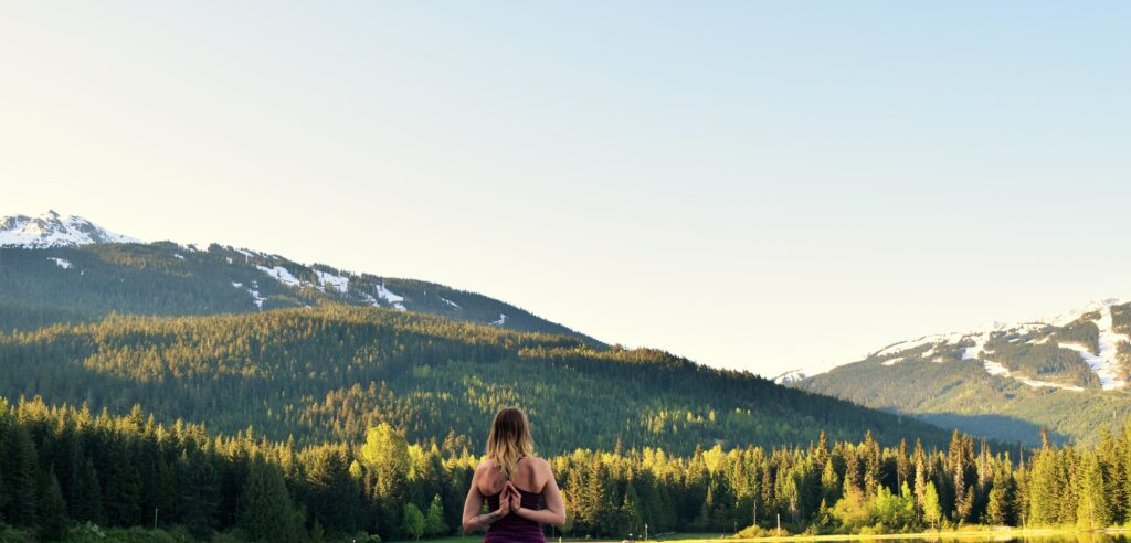 reverse prayer yoga whistler