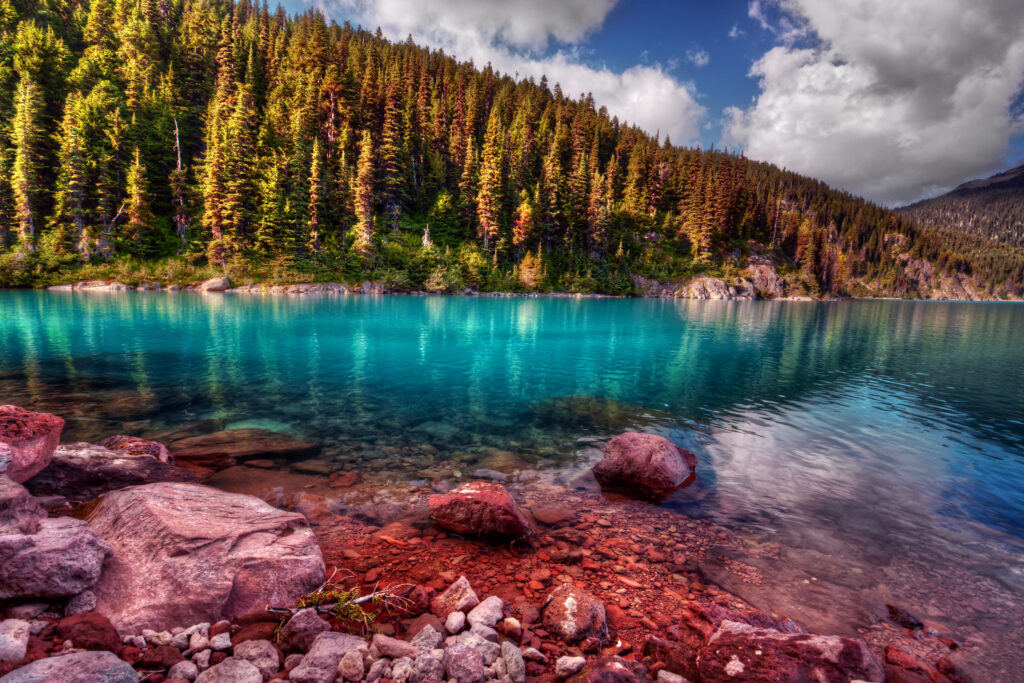 colourful whistler lake