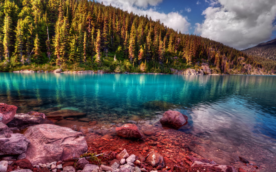 colourful whistler lake